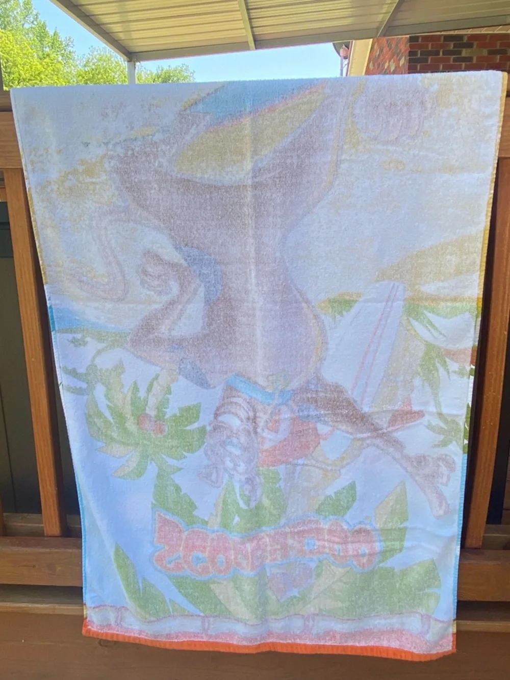Scooby Doo Surfer Children Kids Beach Towel 30” x 57” 100% Cotton